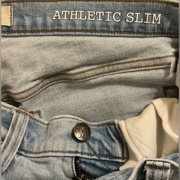 Madewell Athletic Slim Men Jeans - Light Blue - Picture 4 of 8